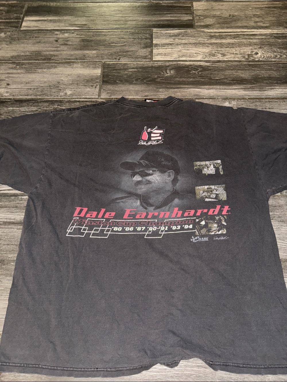 Chase Authentics Black Dale Earnhardt Racing Graphic Tee